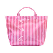 Stylish Beach Bag Large Capacity Handbag Holds Towels-rose red