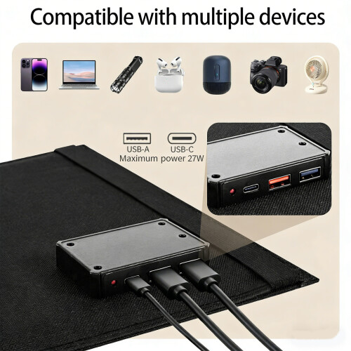 28W Single Crystal Silicon Sun Energy Device For Phone Tablet 1