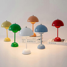(2600mAh KC-UL-PSE-CE, Brown Red) 2023 2024 NEW Flower Bud Table Lamp, Wedding Room, Bedroom, Desk Decoration, Lamp, Bedside Lamp (Rechargeable)