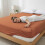 Imperial Rooms (Double, Rust) Stripe Fitted Bed Sheet 40CM Deep-Extra Deep Hotel Quality Fitted Sheet UK 2