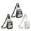 Adjustable Strap See Through Chest Purse For Quick-Black 2