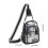 Adjustable Strap See Through Chest Purse For Quick-Black 4