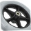 2pcs Wheelchair Replacement Front Wheels Grey Solid Rubber with Durable Iron Core and Smooth Rolling Performance 4
