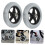 2pcs Wheelchair Replacement Front Wheels Grey Solid Rubber with Durable Iron Core and Smooth Rolling Performance 5
