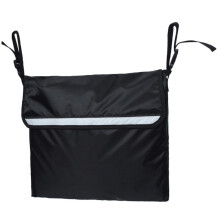Wheelchair Side Bag with Adjustable Straps, Easy Access Storage Organizer for Rollators and Mobility Aids