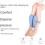 Memory Foam Hip Alignment Pillow for Side Sleepers, Sciatica Relief and Better Sleep (Navy) 3