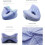 Memory Foam Hip Alignment Pillow for Side Sleepers, Sciatica Relief and Better Sleep (Navy) 4