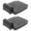Universal Wheelchair Footrest Replacement, 2pcs Elevating Leg Rest for Comfortable Support and Travel 1