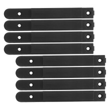 8Stk Retractable Absperrbandclip Wandhalter Schwarz Outdoor