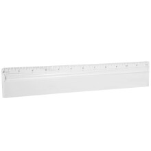 Transparent Scale Ruler with Magnifying Bar for Precise Office Use