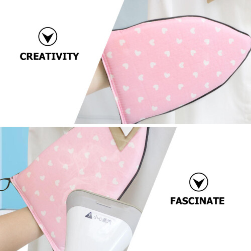 2Pcs Steamer Gloves Heat-Resistant Sponge Protective Ironing Mitts 2
