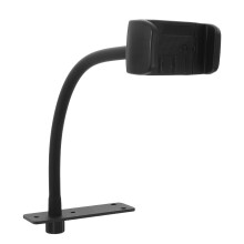 Black Microphone Holder Clip with Gooseneck Clamp for Studio Use