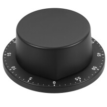 Mechanical Kitchen Timer Black Stainless Steel ABS Cooking Timer