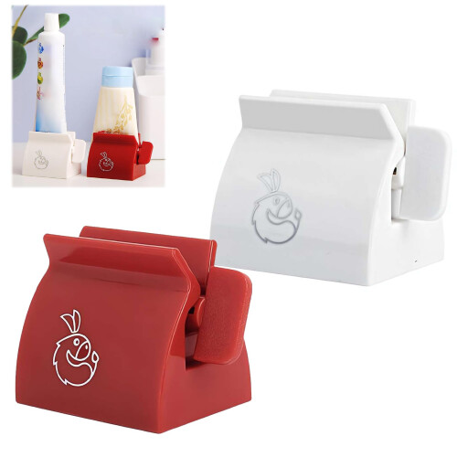 Toothpaste Squeezer 2 Pack Manual Tube Roller, Durable Bathroom Tool to Reduce Waste and Easy Rolling
