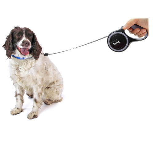 Retractable Dog Training Lead 8m Extendable Grey 1