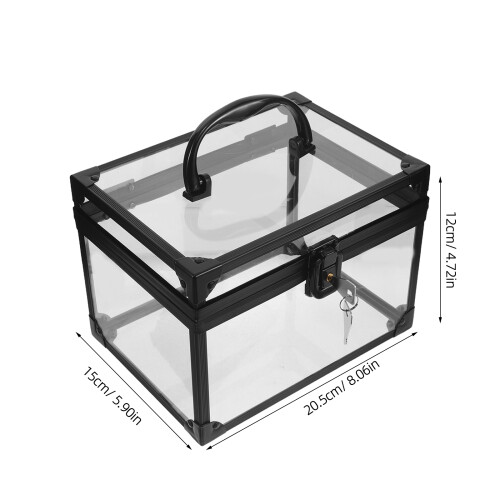 Transparent Cd Display Case Organizer Plastic Disc Storage Box 1