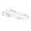 White Foldable Wall Shelf ABS Bathroom Towel Toothbrush Organizer 2