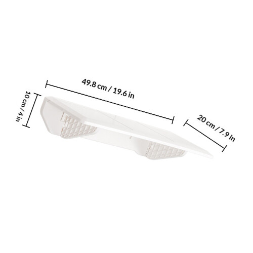 White Foldable Wall Shelf ABS Bathroom Towel Toothbrush Organizer 1