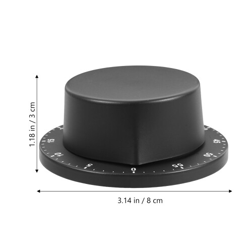 Mechanical Kitchen Timer Black Stainless Steel ABS Cooking Timer 1