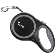 Retractable Dog Training Lead 8m Extendable Grey
