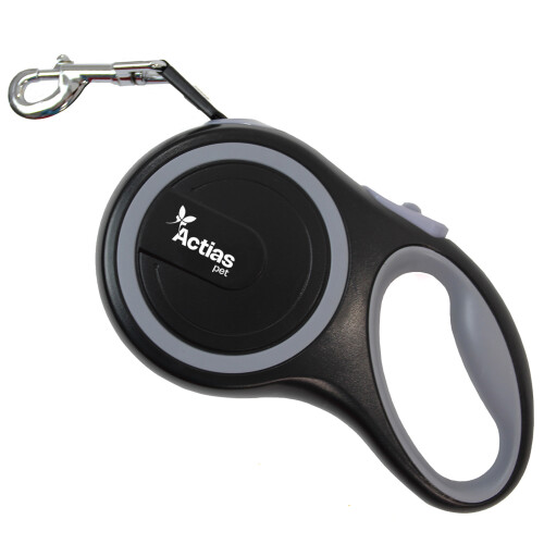 Retractable Dog Training Lead 8m Extendable Grey