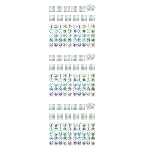 Étiquettes Numérotées En PVC Auto-Adhésives Étanches 1