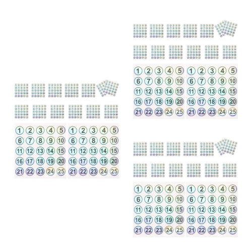 Étiquettes Numérotées En PVC Auto-Adhésives Étanches 2