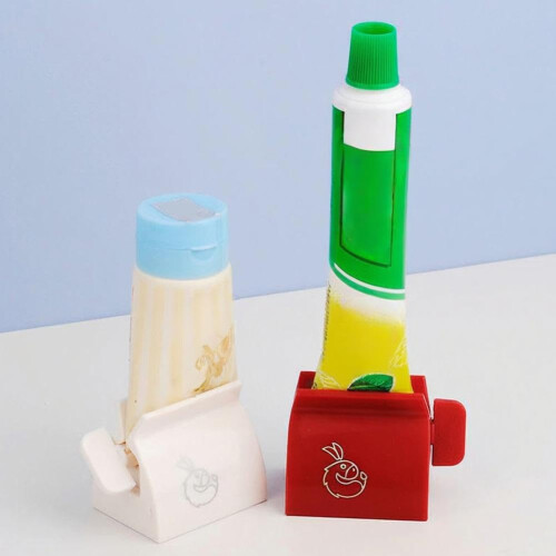 Toothpaste Squeezer 2 Pack Manual Tube Roller, Durable Bathroom Tool to Reduce Waste and Easy Rolling 2