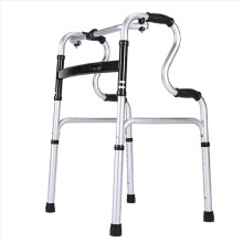 Folding Adjustable Walker for Seniors with Seat and Wheels, Lightweight Aluminum Frame for Bathroom Use