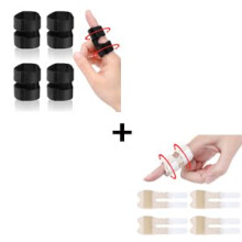 Adjustable Finger Splint and Breathable Thumb Brace with Dual Straps for All Fingers Support