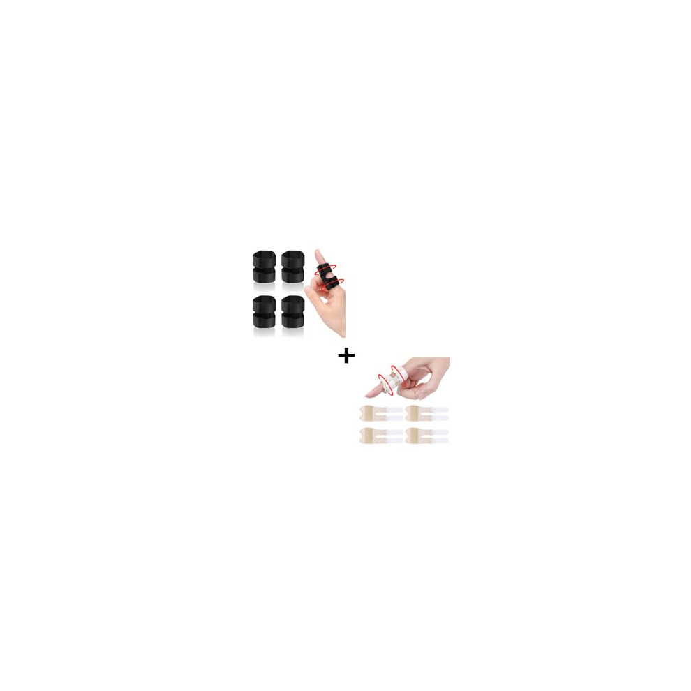 Adjustable Finger Splint and Breathable Thumb Brace with Dual Straps for All Fingers Support