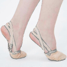 (S) Soft Rhythmic Gymnastics Toe Shoes Elastic Dance Feet Protection Shoes-Good