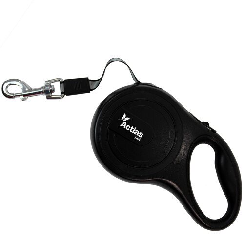 Retractable Dog Training Lead 8m Extendable Black