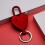 Permanent Match Lighter Heart Shaped Refillable Kerosene Keychain with LED Light Waterproof Red Gift 1