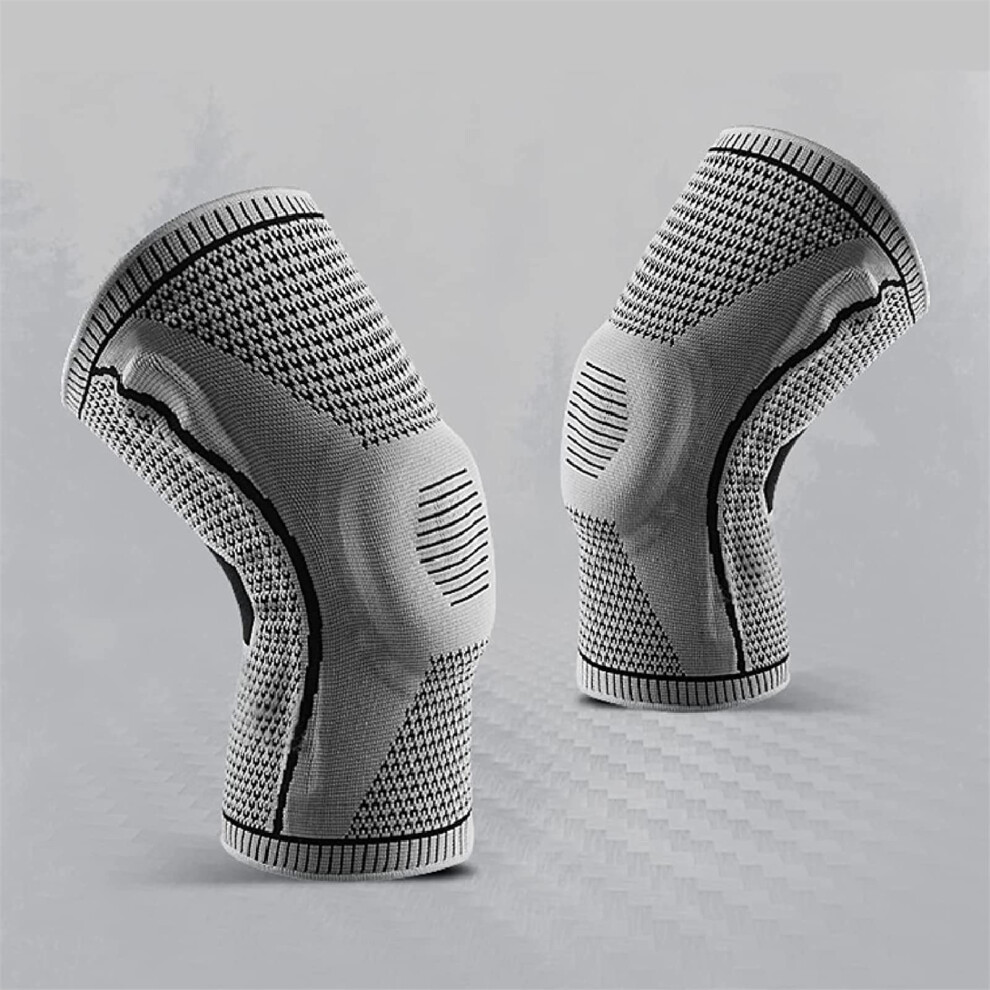 Black Breathable Antislip Knee Brace For Arthritis Pain Relief, Large Compression Support Sleeve For Men And Women