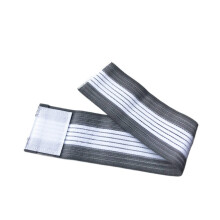 2PCS Wrist Support Brace Adjustable Elastic Compression Wraps for Weightlifting Gym Sports Breathable Gray White