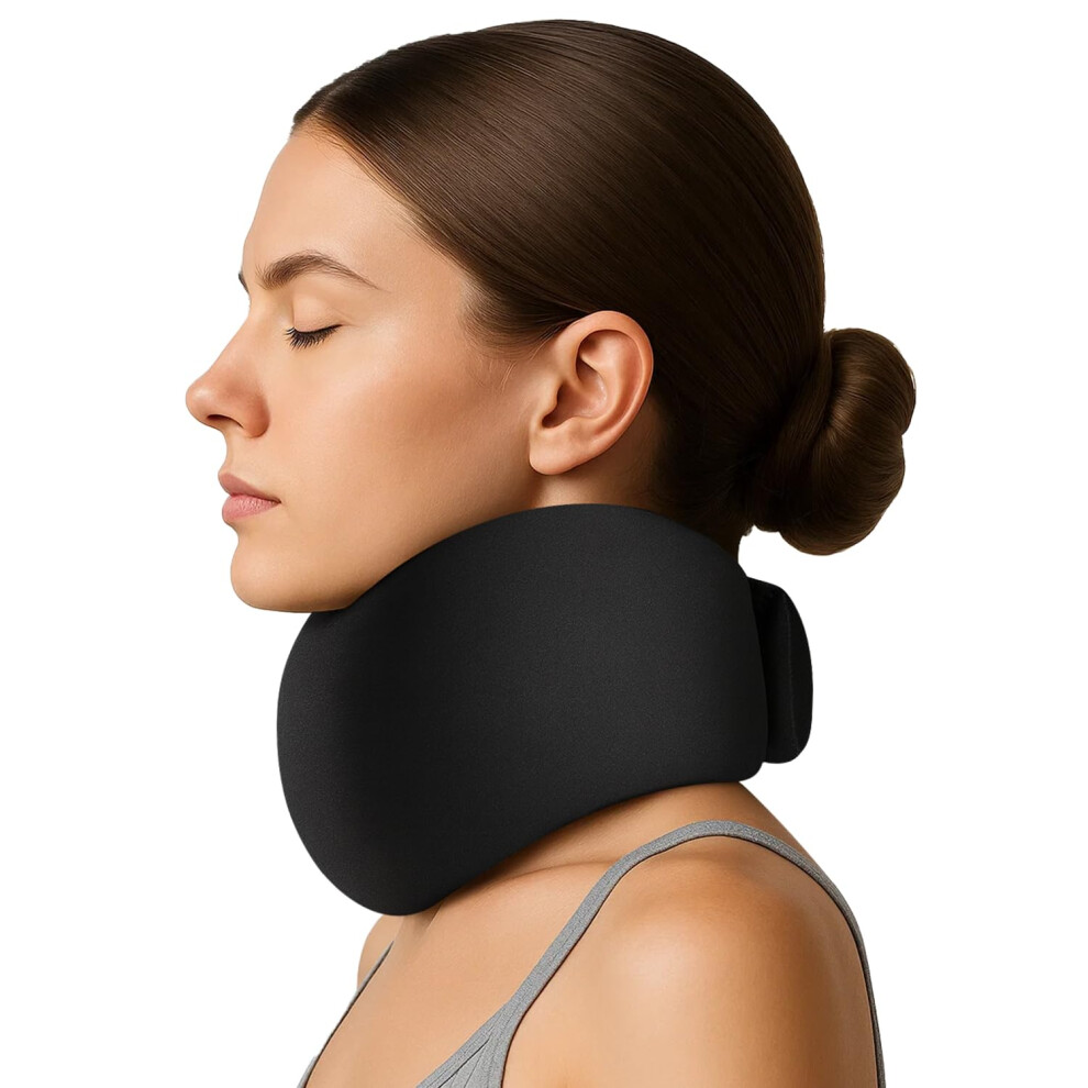 Adjustable Neck Brace for Pain Relief, Soft Foam Cervical Collar with Ergonomic VShape Support for Sleeping, NB100