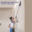 Wall Cleaning Mop with Long Handle, Triangle Head Ceiling Cleaning Tool with Reusable Microfiber Pads 3