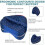 (green) Knee pillow for side lying, orthopedic pillow with memory foam white 5