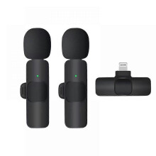 Wireless Microphone for iPhone iPad, Mini Microphone, Wireless Microphones, Wireless Lavalier Microphone, Clip-on Microphones, Microphone