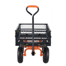 Carrinho de Carga Basculante-Duoku-Capacidade de 880 lb-Carrinho de Jardim em Metal com Estrutura Fácil de Montar