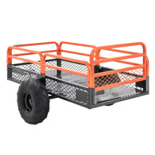 Robuuste Kiepaanhangwagen-Duoku-van Staal voor ATV-Capaciteit 680 kg 15 ft³-met Afneembare Zijkanten en 2 Banden