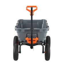 Kieperwagen-Duoku- Capaciteit van 1200 lb- Tuinwagen van Polyethyleen met Stalen Frame, Handkar