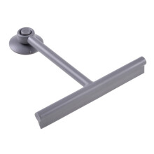 Window Squeegee with Silicone Scraper and Extended Handle, Shower Glass Cleaning Tool with Ergonomic Grip