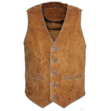 (5XL,Tan)2026 Hot!! Men's Suede Tan Leather Waistcoat Vest for Men Stylish & Comfortable