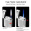 Jet Torch Lighter Dual Flame Butane Refillable Windproof Adjustable Flame for Cigar Candle BBQ Gold 3