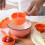 Plastic Measuring Spoon, Measuring Cup, Baking Tool, Orange 10-piece Set, Used for Measuring Cake Baking Powder 3
