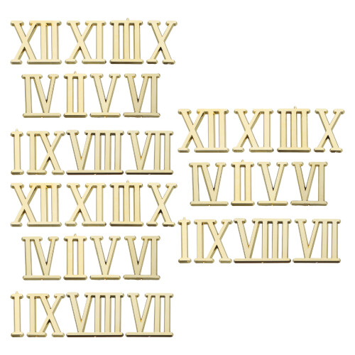 3Set Numeri Orologio ABS Dorati Kit Ricambio DIY Muro