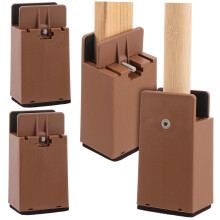 Adjustable Bed and Furniture Risers Set 4pcs Chair Leg Extenders with Durable Construction and Stability Support