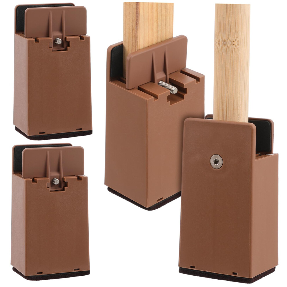 Adjustable Bed And Furniture Risers Set 4Pcs Chair Leg Extenders With Durable Construction And Stability Support 9092120305036